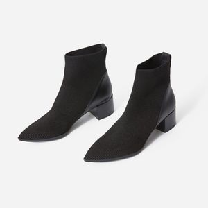 Everlane Boss Boot ReKnit - Black Size 8